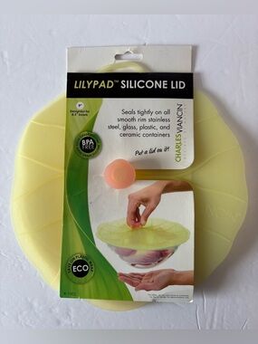 Charles Viancin Lily Pad 9”  Silicone Lid New